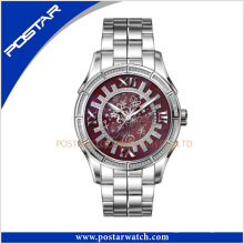 Novo Design Quartz Relógio com Purple Mop Dial Waterproof Watch